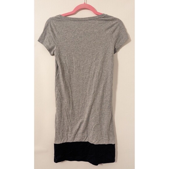 Boden US 2 Solid Grey Short Sleeve Dress Navy Casual - Picture 7 of 12